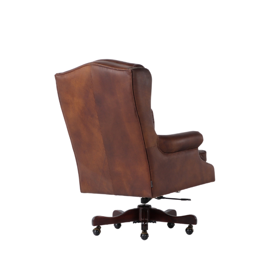 Henry Leather Office Chair Mocha image 4